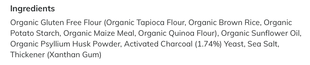 Organic Activated Charcoal Loaf